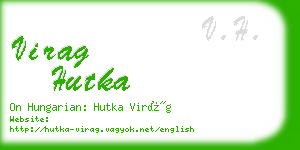 virag hutka business card